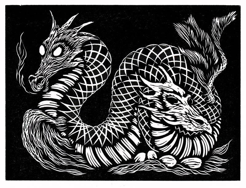 Animals in black and white【ヴィンテージ・木版画集】 The Xylographic Menagerie with Live Rainey-Smith - Three Hands Press